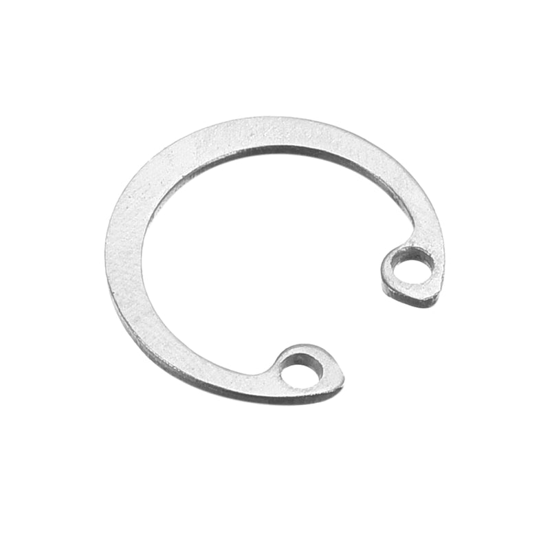 uxcell 100Pcs 18mm Internal Retaining Ring Circlip, 304 Stainless Steel Internal Circlip Snap Rings C-Clips for Grooved Shafts Studs, Silver Tone 100