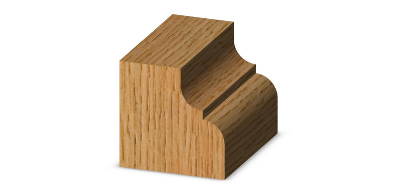 Whiteside 3211 Cove & Bead Router Bit: 5/32 Inch Radius, 1-1/8 Inch Large Diameter, 1/2 Inch Cutting Length, 1/2 Inch Shank, 2-1/4 Inch Overall Length, B3 Bearing