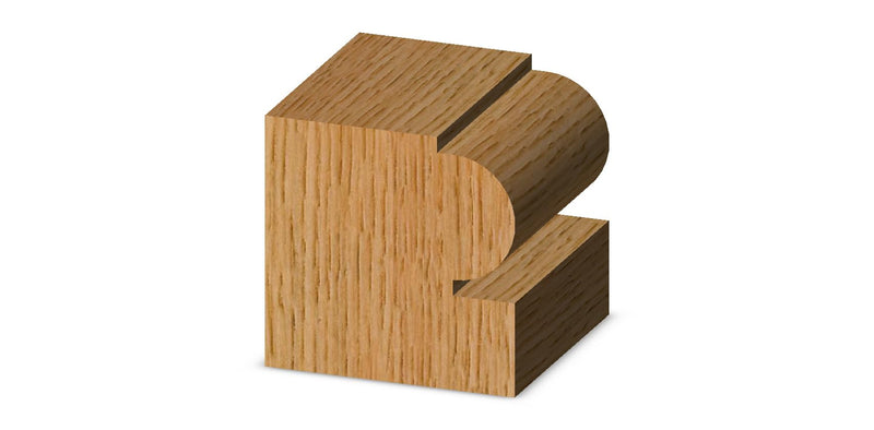 Whiteside Router Bits 3258 Edge Beading Bit with 1-1/16-Inch Large Diameter and 3/4-Inch Cutting Len