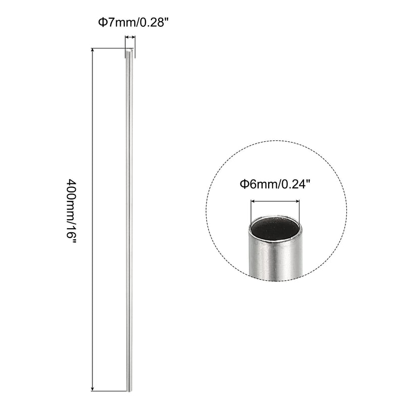 PATIKIL Thermowell Pipe Immersion Well 1/4" ID 9/32" OD 16" Stainless Steel 304 for Weldless Thermowell Brewing Thermometer 2pcs 16" 2