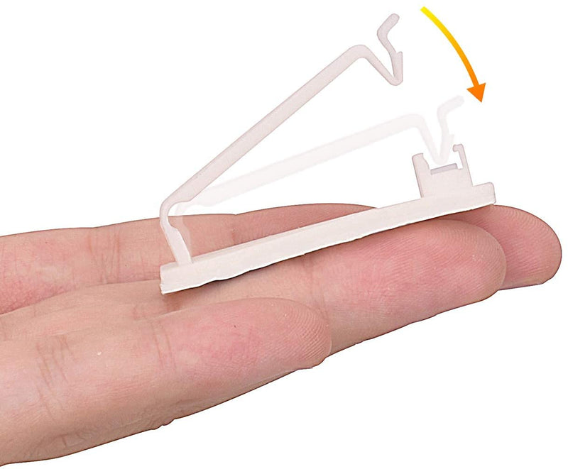SOULWIT 50Pcs Self Adhesive Cable Management Clips, Cable Organizers Wire Clips Cord Holder for TV PC Ethernet Cable under Desk Home Office (White) White - NewNest Australia