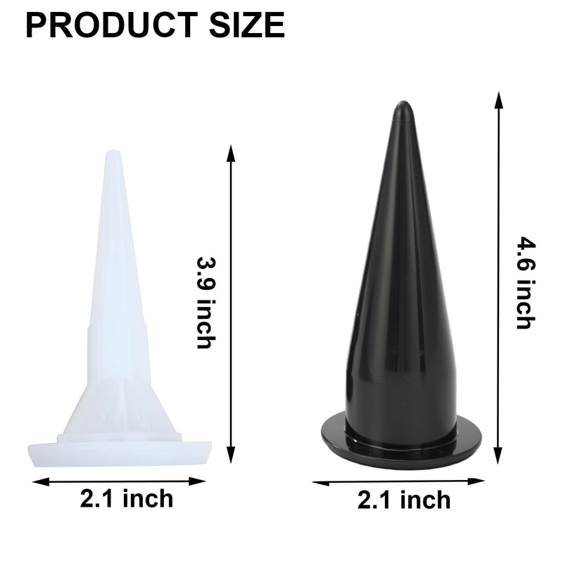 Cone Nozzles Sausage Caulk Gun Nozzle Caulking Nozzle Replacement Durable Sausage Caulking Tips 17pcs