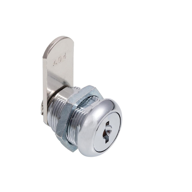 Cabinet Cam Locks Keyed Alike, 5/8” Cylinder Cam Locks for Tool Box RV Compartment Mailbox Vending Machine Drawer File Cabinet, Fits 3/8” Max Panel Thickness, Chrome Finish with 3 Cams and 2 Keys 5/8 Inch