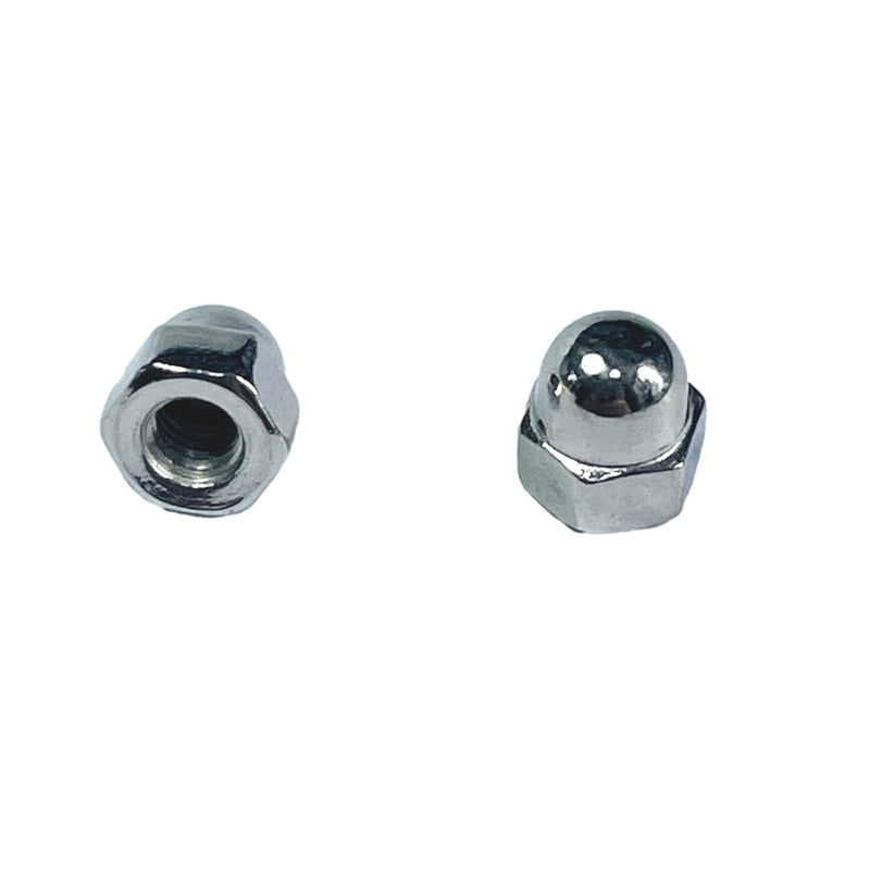100pcs M3-0.5 Acorn Cap Nuts,M3-0.5 Cap Nuts,Acorn Hex Cap Dome Head Nuts,Dome Nuts,304 Stainless Steel Acorn Nuts,Hardware Nuts,18-8,Bright Finish with Open End Wrench