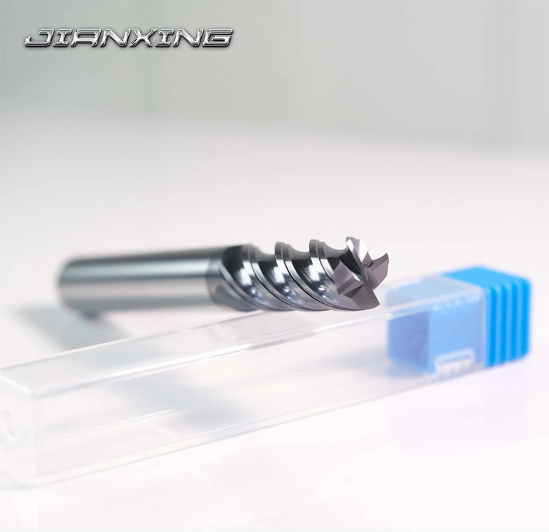 4mm 4-Flute Carbide Square End Mill for Stainless Steel & Titanium Alloy (TC4/TC7), AP Coating, Variable Helix, High-Performance Milling Cutter(3-Pack) 4mm 3
