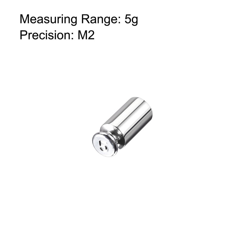 uxcell M2 Steel Calibration Weight Chrome Plated 5g for Balances Digital Scales