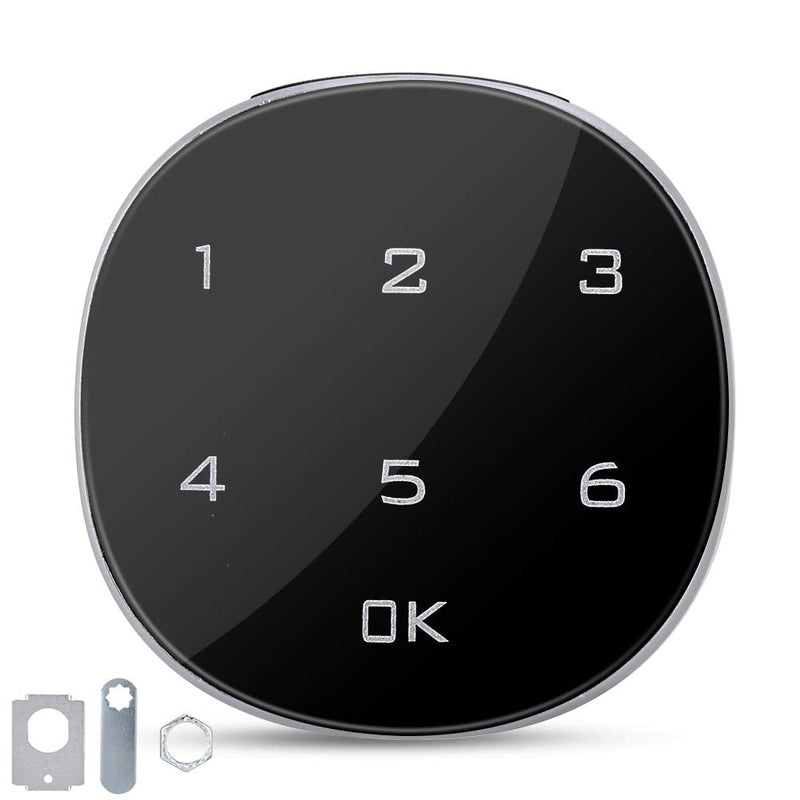 Digital Electronic Coded Lock, Touch Screen Password Lock for Cabinet Mailbox File Sauna Drawer School Lockers Easy to Install