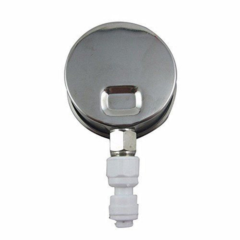 Water Pressure Gauge Oil Filled Stainless-Steel 2-1/2" Dial Size Dual-Scale with 1/4" Lower Mount for RO System(0-1kg(MPa)/0-150psi) 0-1kg(MPa)/0-150psi