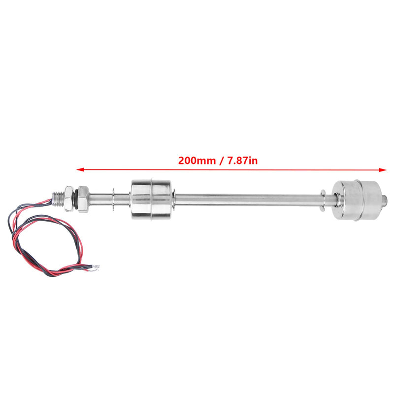 Stainless Steel Switch Water Level Sensor Double Ball Water Level Controller Sensor Switch for Pool(200mm / 7.87in) 200mm / 7.87in