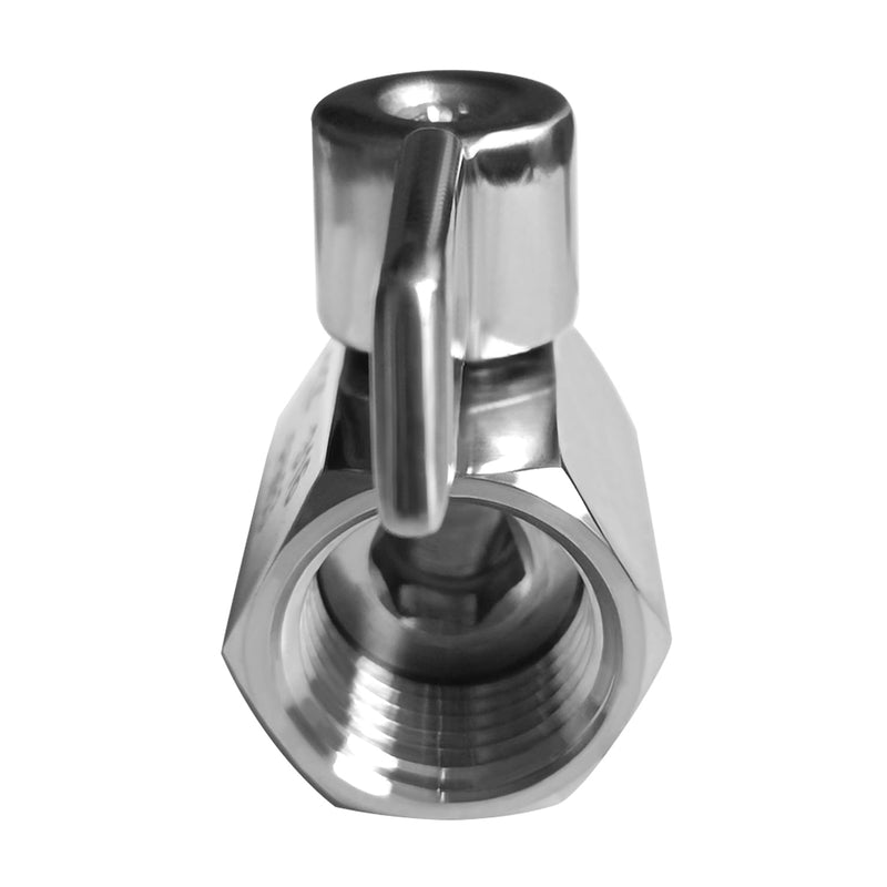 Beduan Mini Ball Valve Stainless Steel(316) 1/2" NPT Male x NPT Female Mini Ball Shutoff Valve (Pack of 2) 1/2 Inch 2 PACK
