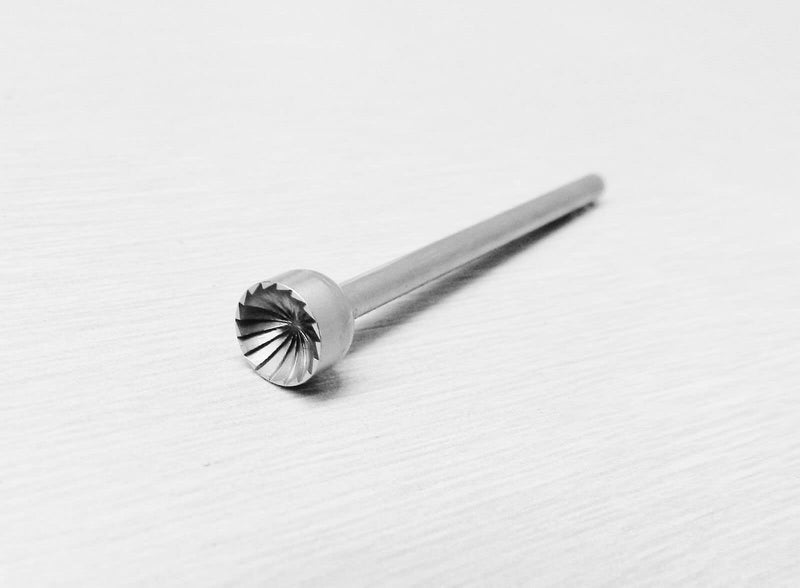 Large Cup Burs Fig 77b Concave Cutter Fraise 6 Size Burr Assortment Set 025, 030, 035, 040, 045 and 050 Swiss Made