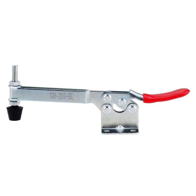 E-TING 4Pcs Hand Tool Toggle Clamp 201B-Upgrade Horizontal Clamp Antislip Quick Release Tool (Longer 201BL Toggle Clamp) Longer 201BL Toggle Clamp