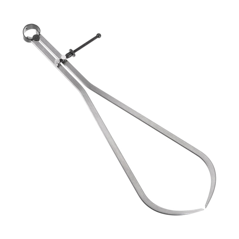 Spring Joint Caliper - [16 Inch] Carbon Steel Adjustable Spring Outside Caliper with Solid Nut for Metalworking Drawing Use, Silver Tone 16 Inch