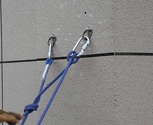 ISOP Climbing Anchor Bolt 2 Set - Expansion Bolt and Hanger FIXE 1 Rock Climbing - Professional Eyebolts for Fire Escape Rope Ladders - Conrete Wall Mounted Anchors 1 Pack