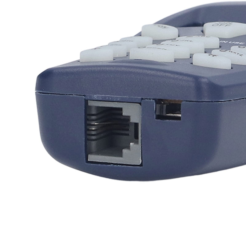 ASHATA Telephone Phone Tester with Connecting Cable, DTMF Caller ID, 16 Bit Display, ID and Times Records, Flash Off 300 600 1000ms, Phone Butt Test Tester Tool