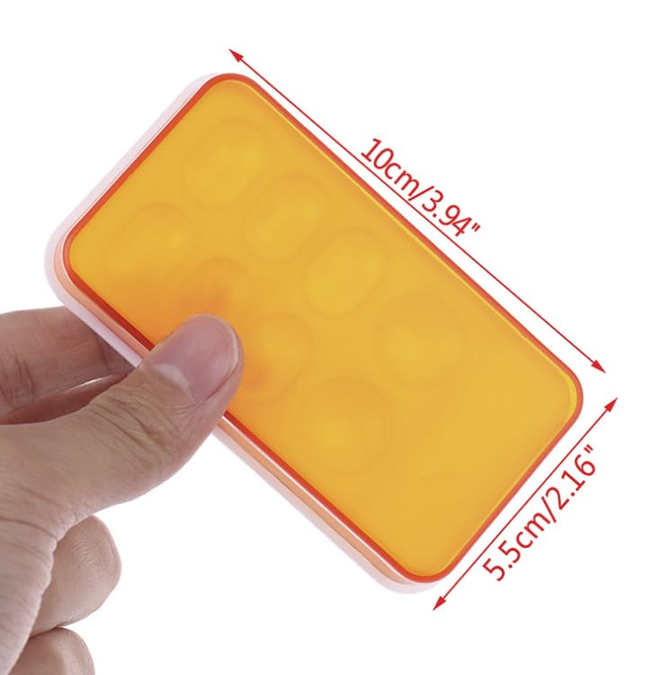 Dental Palette with Cover 8 Slot Dental Resin Shading Box Dental Lab Equipment Mixing Plate (1) 1