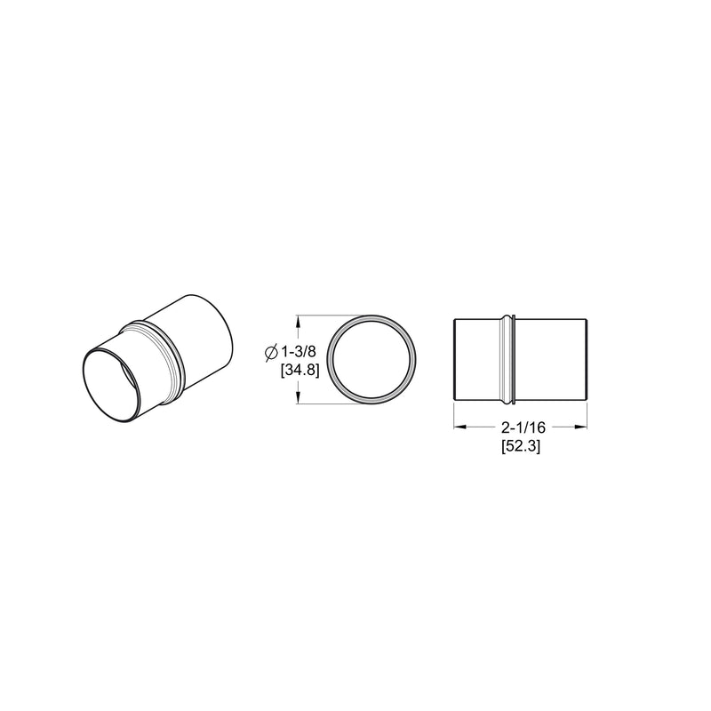 Pfister 972-201A Reversible Sleeve, Polished Chrome