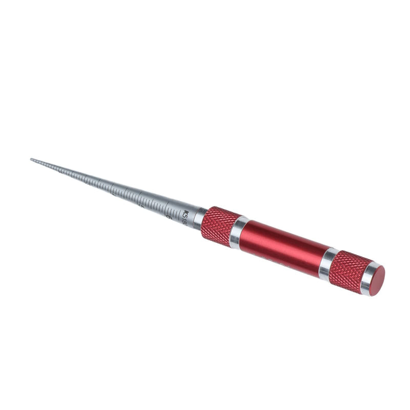 Hole Tapered Ruler, Taper Aperture Gauge Stainless Steel Conical Inner Diameter for Plastic Tubes DIY Equipment Thin Walled Parts DIY Hardware 1‑6.5mm Inspection Measurement Tool