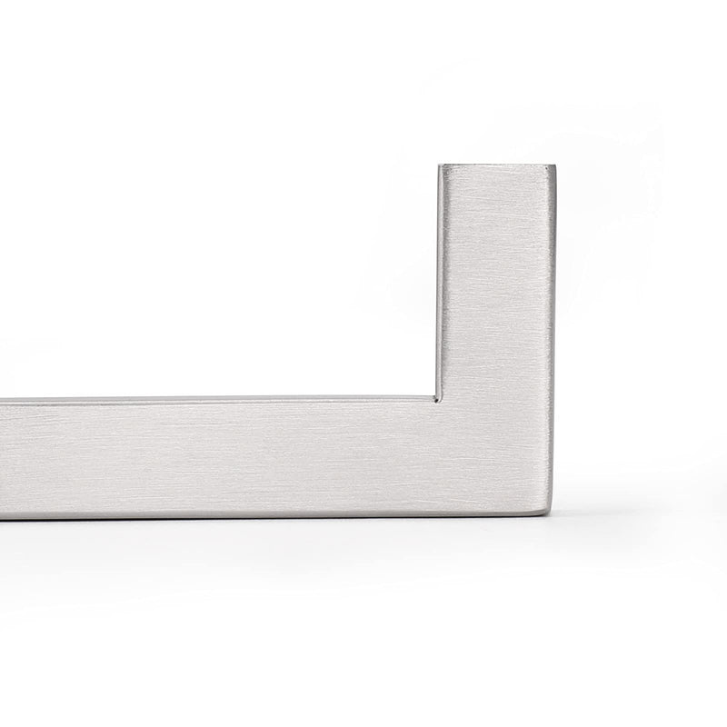 Probrico 20 Pack|Square Cabinet Handles 5 inch Holes Centers Stainless Steel Cupboard Bar Pulls Brushed Nickel Drawer Pulls 5.5 inch Total Length hole center 5"