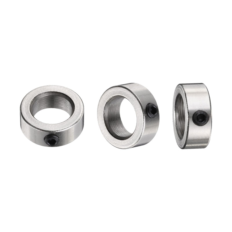 uxcell 6pcs 8mm Shaft Lock Collar T8 Lead Screw Lock Ring, Stainless Steel Set Screw Collars