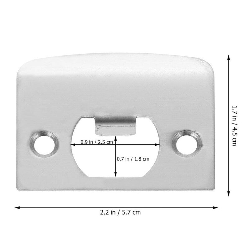 DOITOOL 10PCS Door Strike Plate, Deadbolt Strike Plate, Stainless Steel Deadbolt Covers Door Reinforcement Kit