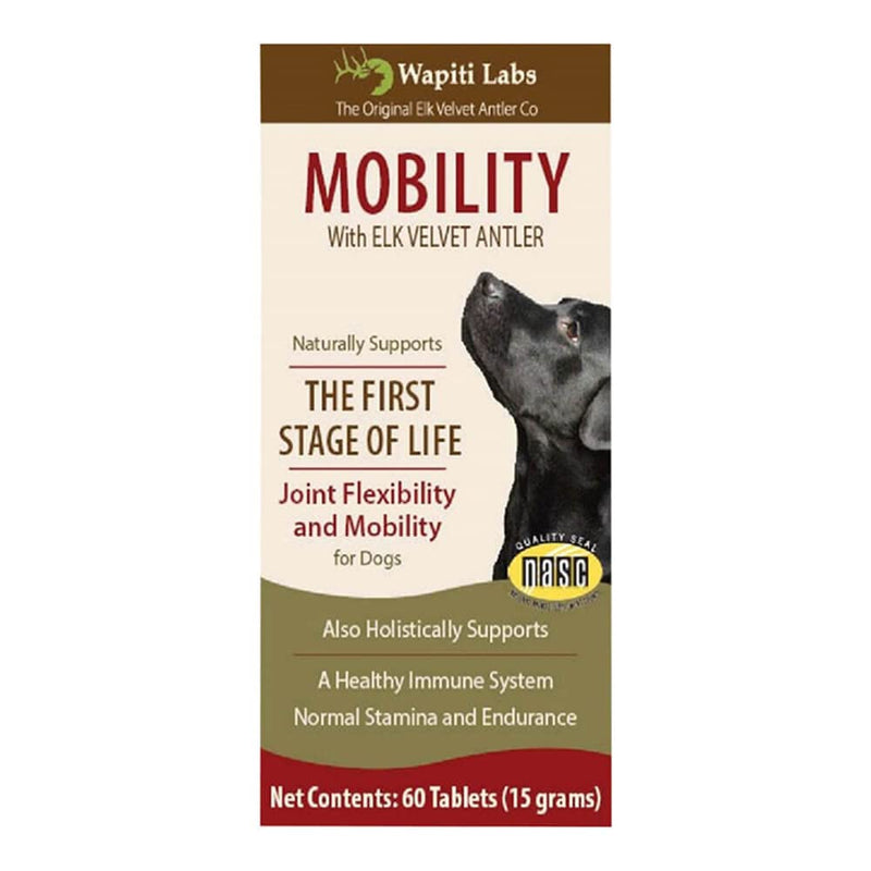 60 Count Dog Mobilty with Elk Velvet Antler Tablets - PawsPlanet Australia