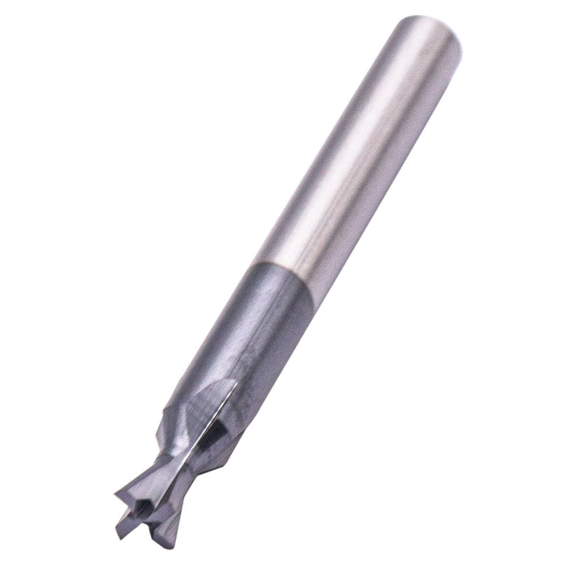 BestParts High Performance Solid Carbide End Mill, Dovetail Mill Cutter - AlTiN Coated, 4 Flute, 74 Degree, 1/4" Shank Diameter, 1/4" Length of Cut, 2-1/2" Overall Length