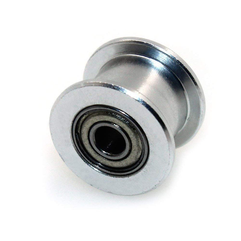 GT2 16 Toothless Bore 3mm Aluminum Timing Belt Idler Pulley for 6mm Width Timing Belt 3D Printers (10pcs) 16Toothless 3mm Bore