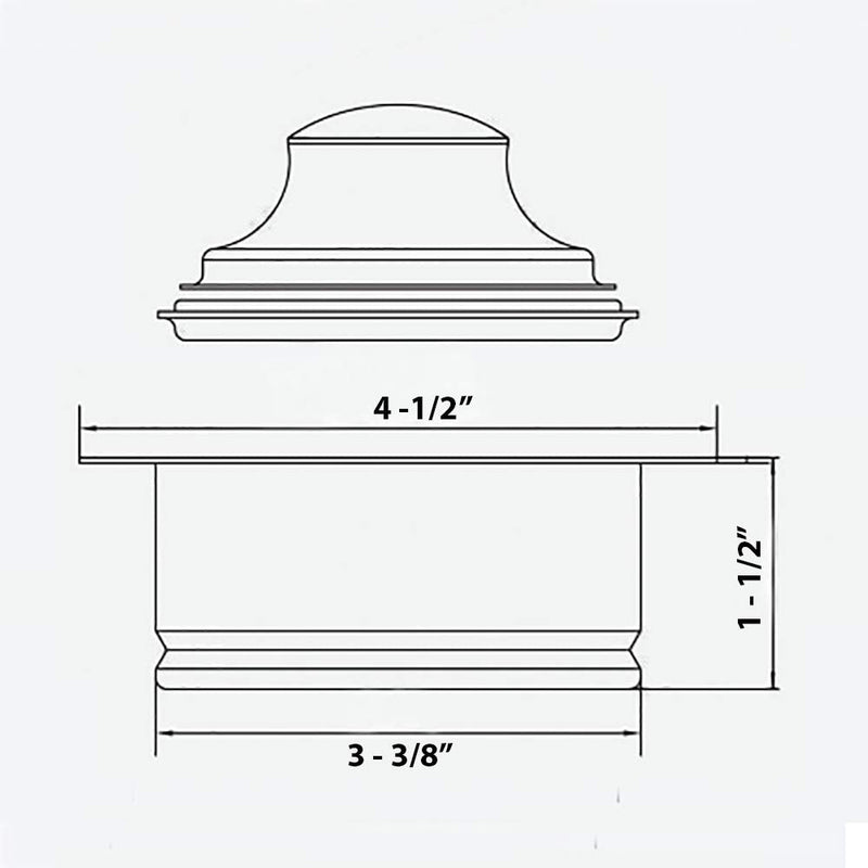 Ruvati Copper Tone Garbage Disposal Flange for Kitchen Sinks - Rose Gold Stainless Steel - RVA1041CP