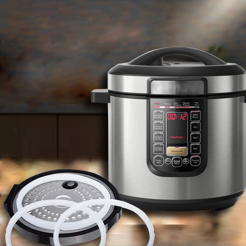 Sealing Ring and Steam Release Handle,Float Valve Replacement Parts with Anti-Block Shield For Instant Pot Duo 8 Quart (8Qt) 8Qt