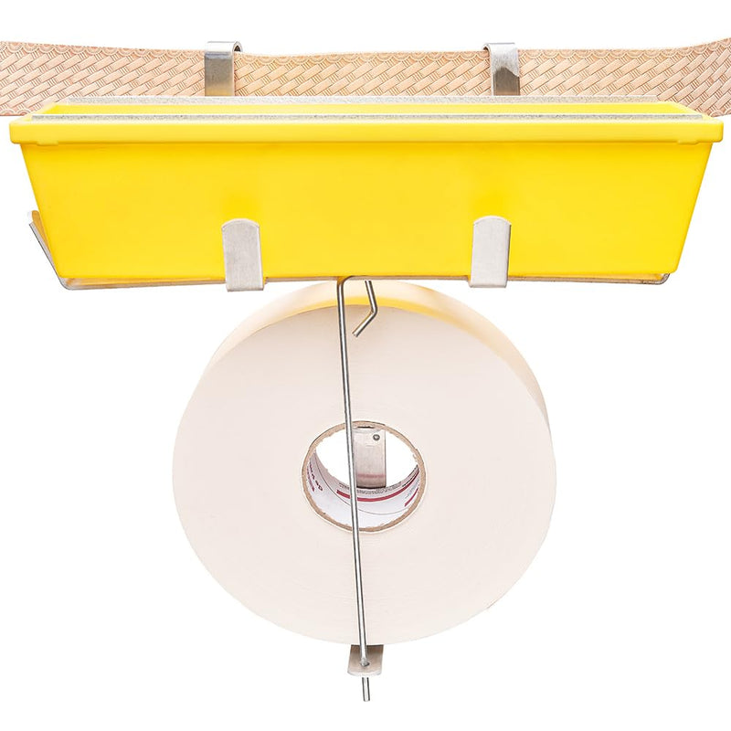ToolPro Pan & Tape Holder - Perfect for Finishing Drywall Finishng, Holds 12. Mud Pan & Up to 500 ft. Tape