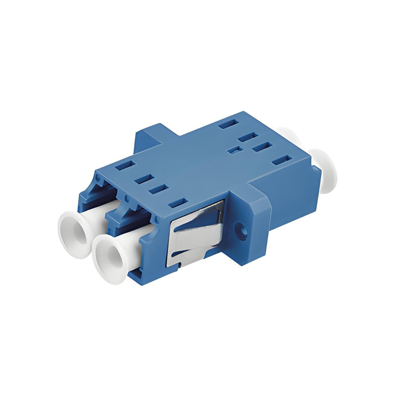 10-Pack LC Fiber Optic Adapter - LC to LC Duplex Singlemode Coupler - Blue
