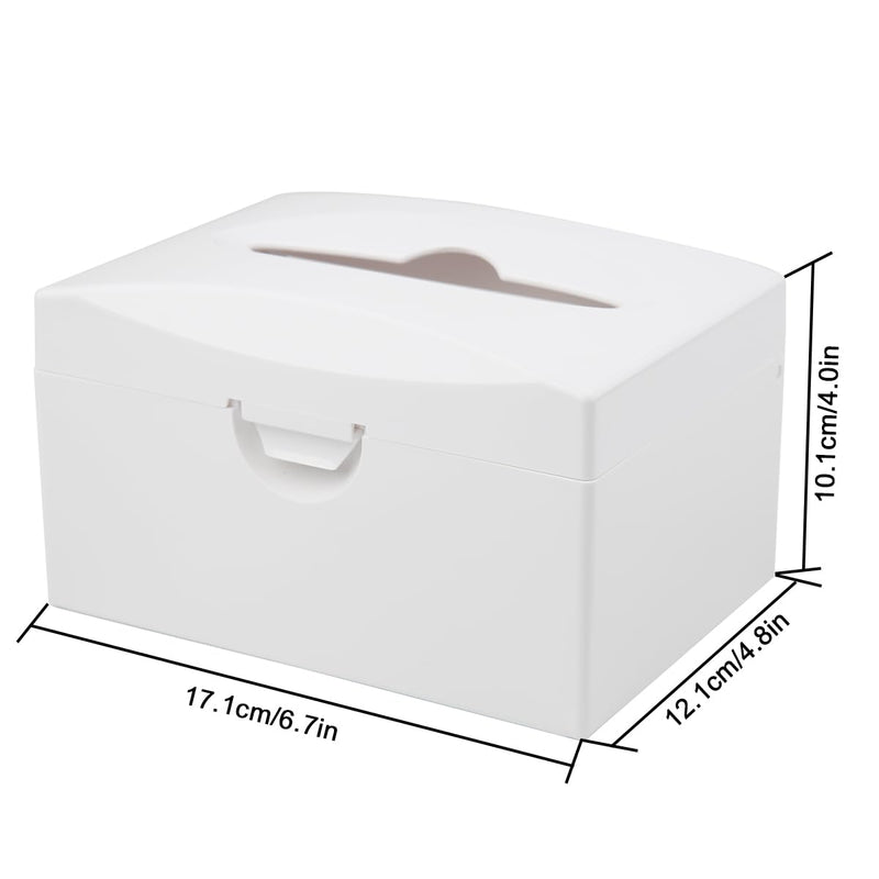 Dental Chair Tissue Box Flexible Fixation On Chairs for Use in Clinics, Hospitals, and Homes （White Type）