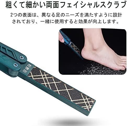 Pumice Stone Foot File, Heel Exfoliator, Nail File - Eiffel Tower Style 180° Foldable, Anti-wrestling, Durable, Unbreakable, Double-Sided Foot File Exfoliating Foot File, Black - NewNest Australia