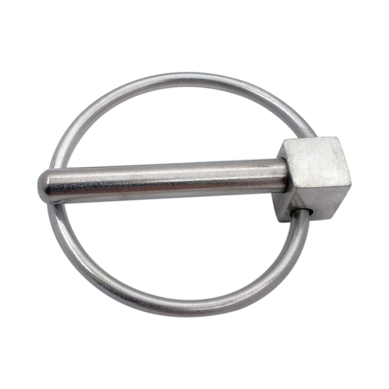4PCS or 2PCS of Stainless Steel 316 Dia. 6mm1/4in Farm Tractors Trailers Diggers Lynch Pin Hitch Trailer Pins Boat Trailer Parts Tractor Parts Truck Linch Pin 4 PACKS