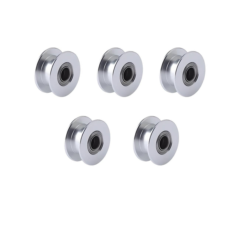 GT2 Idler Pulley 20 Toothless Bore 5mm Width 6mm 20T GT2 Idler 5mm Bore for 3D Printer 6mm Width GT2 Timing Belt.(10pcs) GT2 Idler 6mm Width
