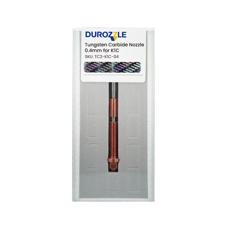 Quick-Swap Tungsten Carbide Nozzle 0.4mm for K1C / Ender-3 V3 / Ender-3 V3 Plus 3D Printer, High Thermal Conductivity Abrasion Resistance (K1C, 0.4mm)