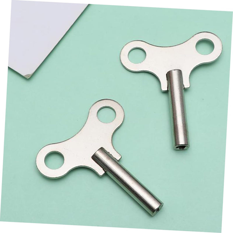 Uonlytech 2 Pcs Clock Key Timeclock Clock Winding Keys Clock Winding Key Tool Hotfix Tool Spanner Key Wind Alarm Clock Wind-up Key Clocks Key for Mechanical Pro Tools Steel Repair Tool Major