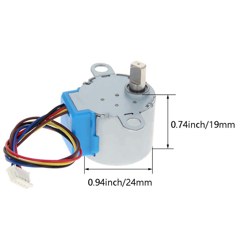 Fielect 24BYJ48 DC 5V Reduction Stepper Motor Micro Reducer Stepping Motor 4-Phase 5-Wire 1Pcs DC 5V 24BYJ48 1