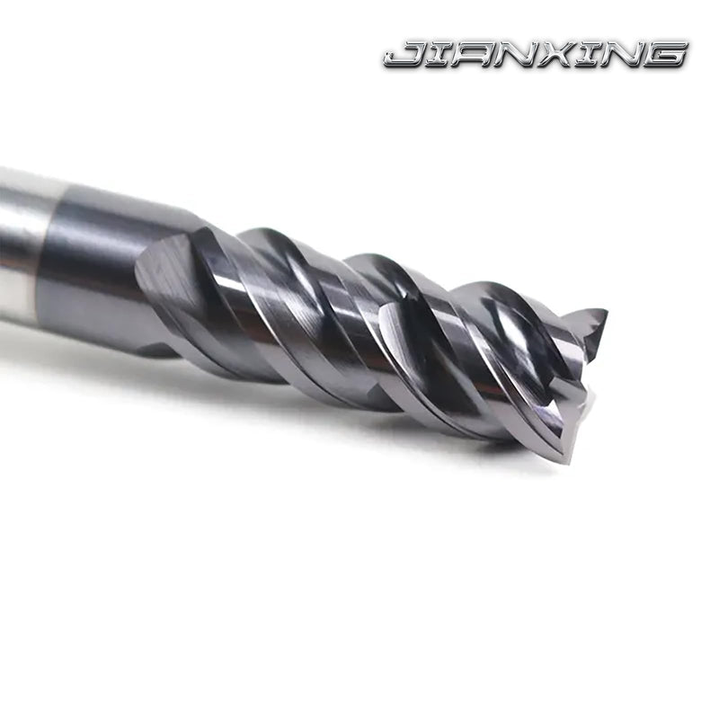4mm 4-Flute Carbide Square End Mill for Stainless Steel & Titanium Alloy (TC4/TC7), AP Coating, Variable Helix, High-Performance Milling Cutter(3-Pack) 4mm 3