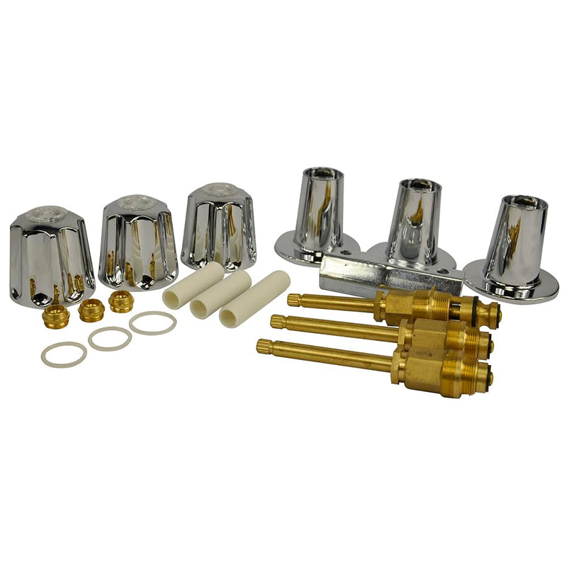 Danco 3-Handle Trim Kit for Gerber, Knob Handle, Chrome (39615)