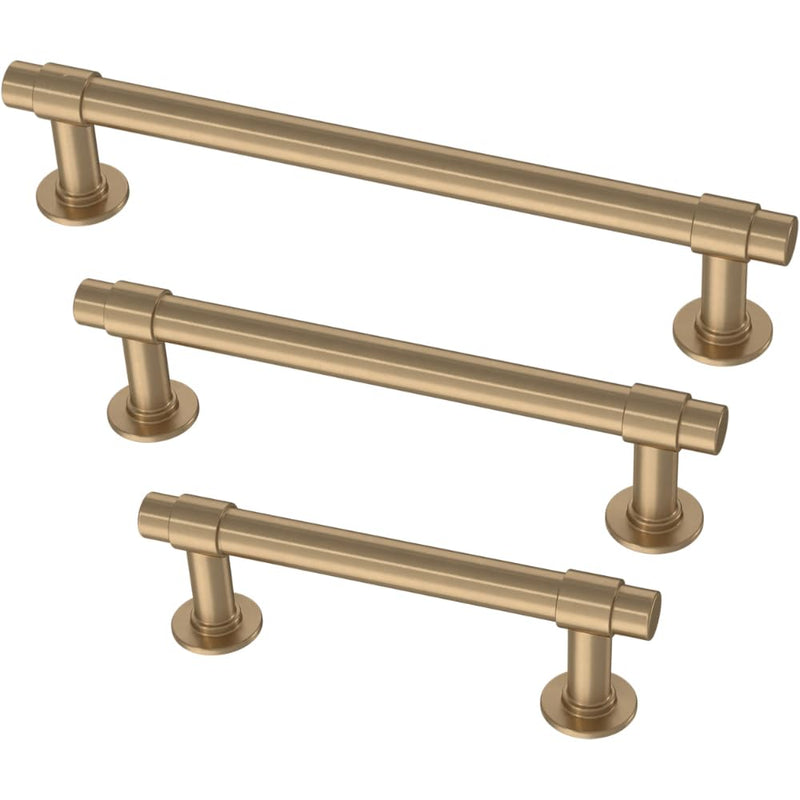 Franklin Brass Straight Bar Cabinet Pull, Champagne Bronze, 5-1/16 in (128mm) Drawer Handle, 10 Pack, P29618Z-CZ-B 5-1/16" (128mm)