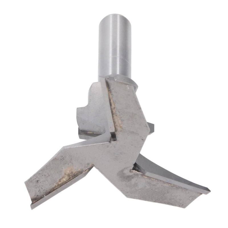 3 Flute Arc Bending Integrated Milling Cutter Router Bit 45°, 1/2 Inch Shank, Panel Slotting & Bending with Solid Wood, Hardwood Design