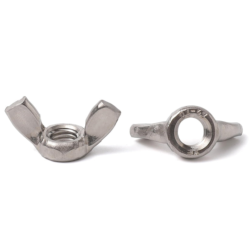 M5 Wing Nuts Stainless Steel 304 Fasteners Parts Screws Hand Twist Tighten Ear Butterfly Nut,50Pcs