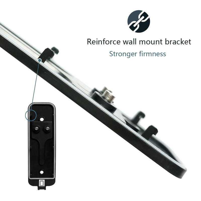 Blink Doorbell Backplate, Blink Doorbell Mount, Upgrade 2 Holes Metal Tab Blink Doorbell Backplate Replacement, Blink Doorbell Accessories, Mounting Plate with Blink Key Replacement black