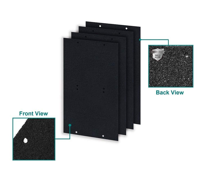 Whirlpool 817600 Genuine Charcoal Pre-Filter Fit WPT60 Medium 4 Pack