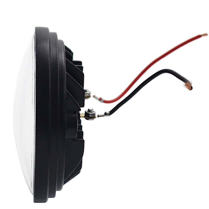 LED PAR36 Aviation Grade Aircraft Landing Light 4-1/2" 115mm DC 8-32V 2,000 Lumens White 6000K Spot Beam Narrow Beam IP67 LED Work Light for Aircraft Landing,Tractors,Taxi,Marine Spotlights