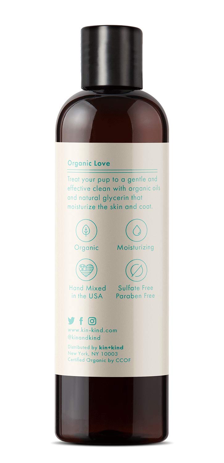 kin+kind kin organics Jasmine+Lily Organic Dog Shampoo, 12 oz - PawsPlanet Australia