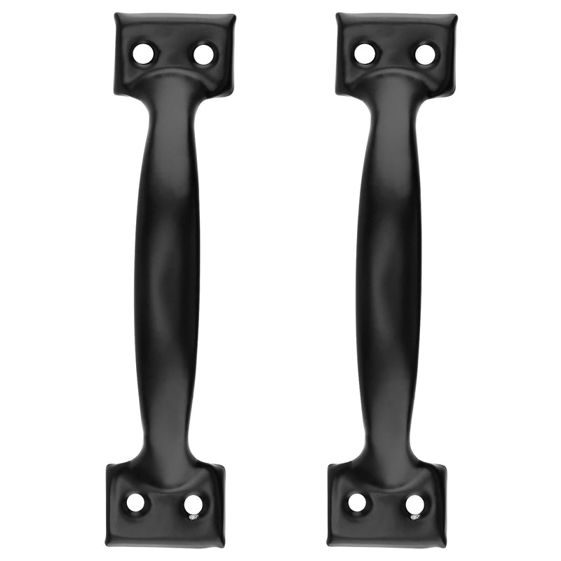 PINGEUI 30 Pack Gate Handle, 6 Inch Black Door Handle Cast Iron Sliding, Metal Long Gate Pull Handle Fence Handle for Outdoor, Garage, Interior