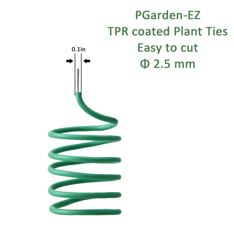 Plant Ties - 32.8ft Soft Twist Ties Green TPR Garden Ties Supply, for Supporting Plants Tomatoes Office Home Organizing 32.8 feet/10 Meters